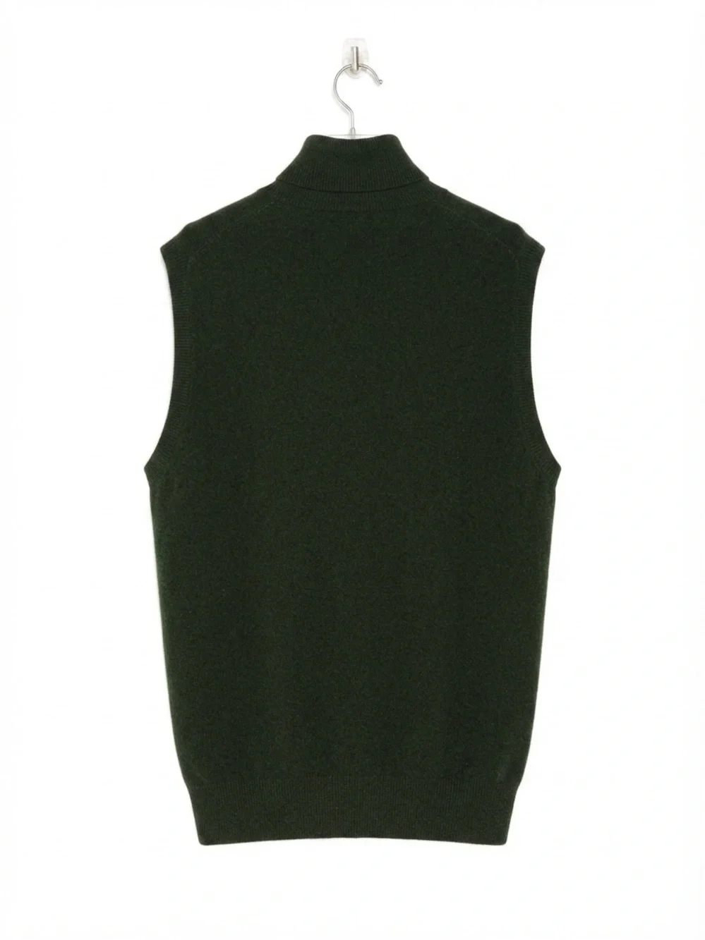 Joseph & Lyman 100% Cashmere Full Zip Vest Vintage Dark Olive L